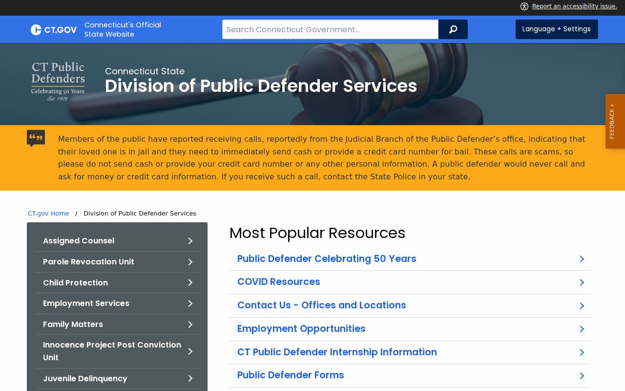 West Haven criminal court records public defender services