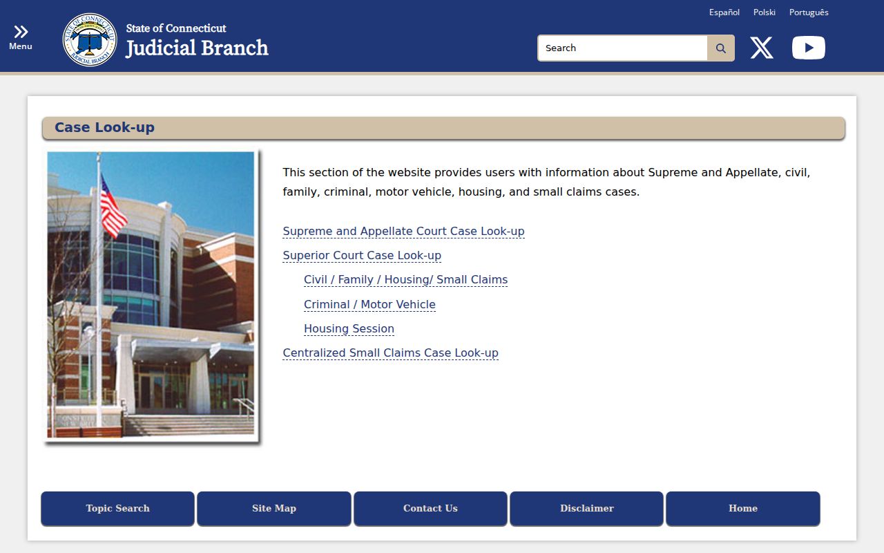 West Haven County court records Judicial Branch case lookup
