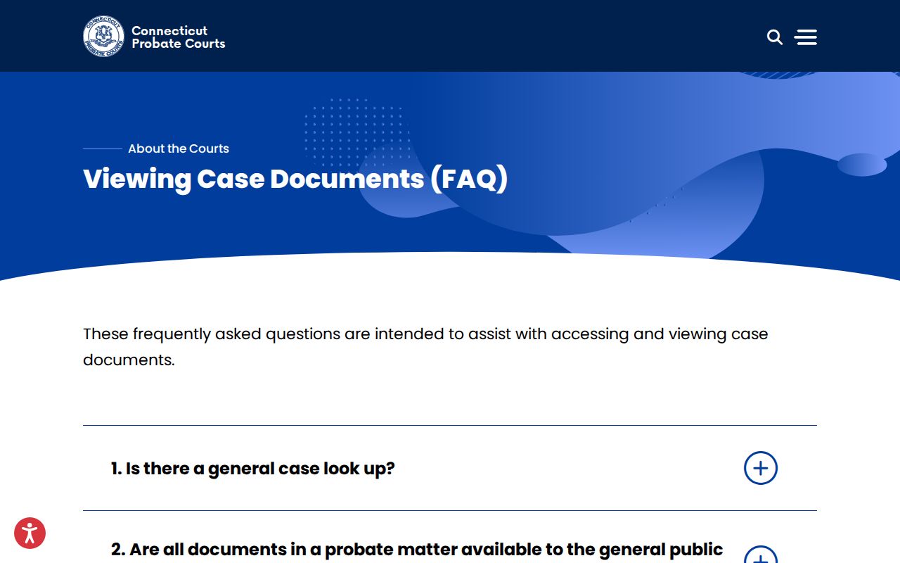 West Haven County probate records viewing case documents FAQ