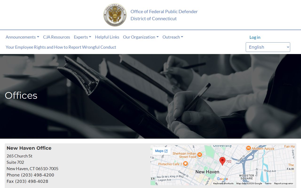 West Haven County warrant records federal defender office list